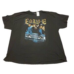 Eazy-E Ruthless Records Graphic T-Shirt 2X Black 2024 Rap Hip Hop Tee NWT